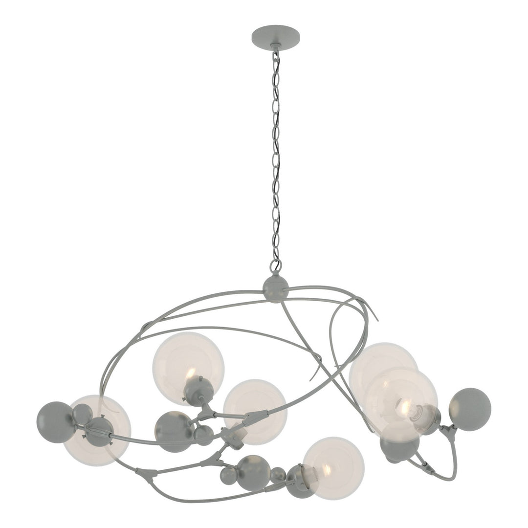 Hubbardton Forge Canada - 136421-SKT-82-WF0639 - Six Light Pendant - Sprig - Vintage Platinum