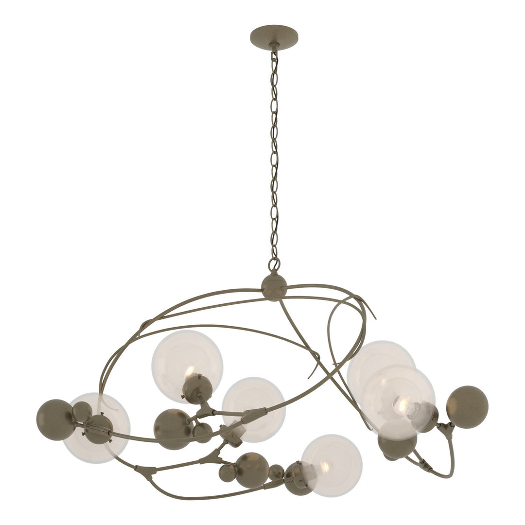 Hubbardton Forge Canada - 136421-SKT-84-WF0639 - Six Light Pendant - Sprig - Soft Gold