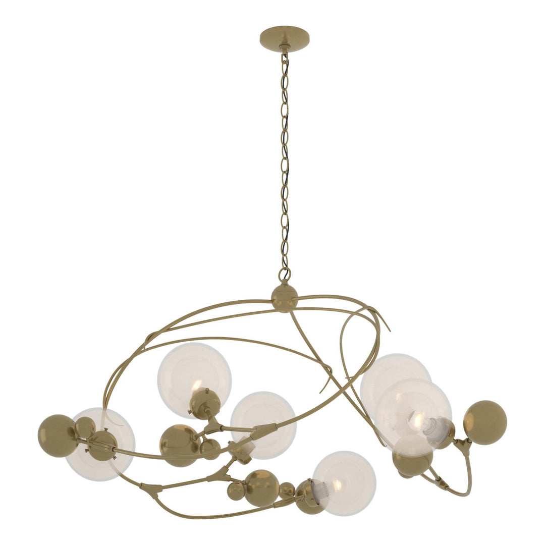 Hubbardton Forge Canada - 136421-SKT-86-WF0639 - Six Light Pendant - Sprig - Modern Brass