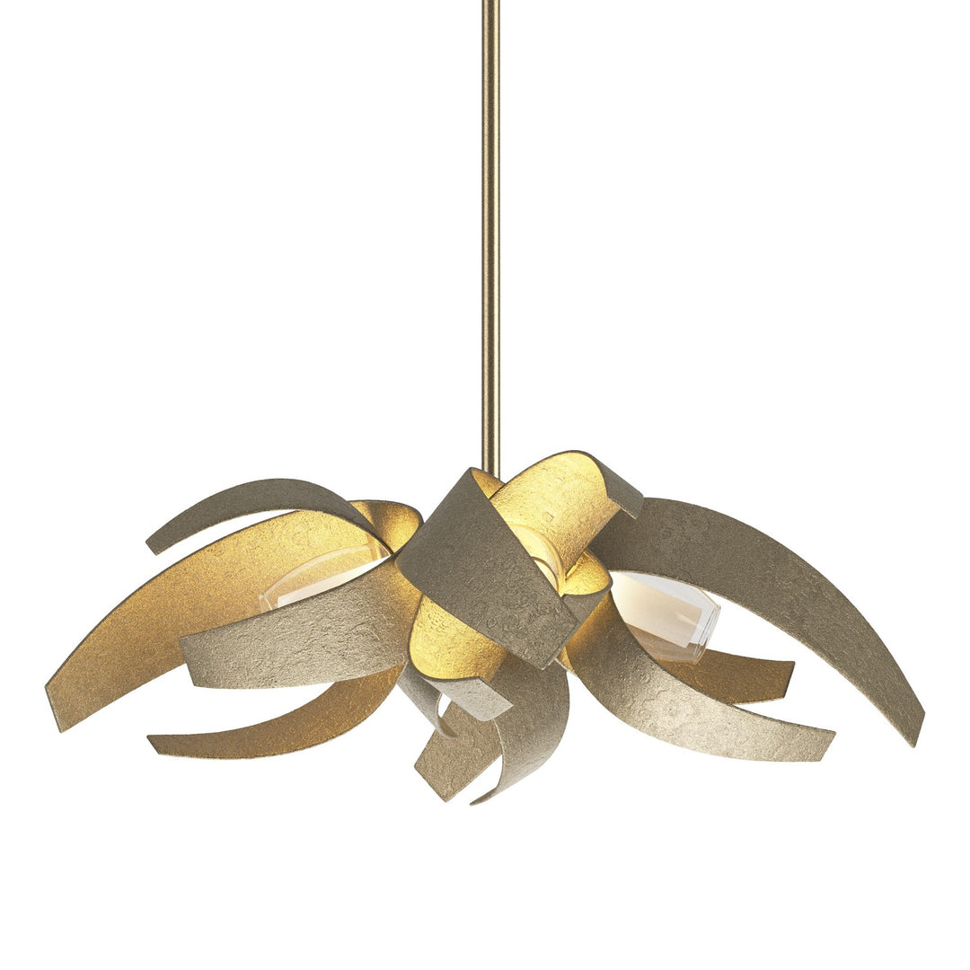 Hubbardton Forge Canada - 136500-SKT-MULT-84-YE0352 - Four Light Pendant - Corona - Soft Gold