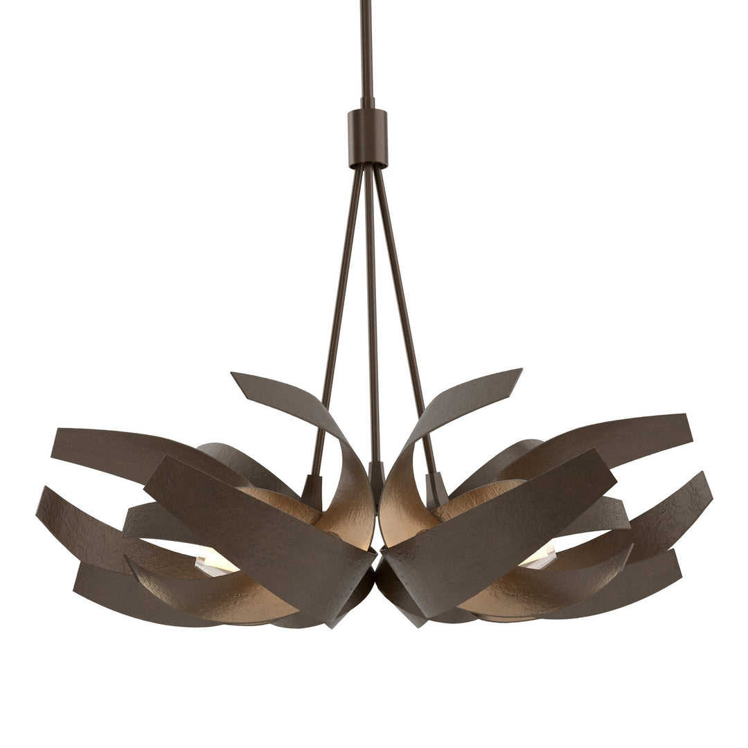Hubbardton Forge Canada - 136501-SKT-MULT-05-YE0352 - Six Light Pendant - Corona - Bronze