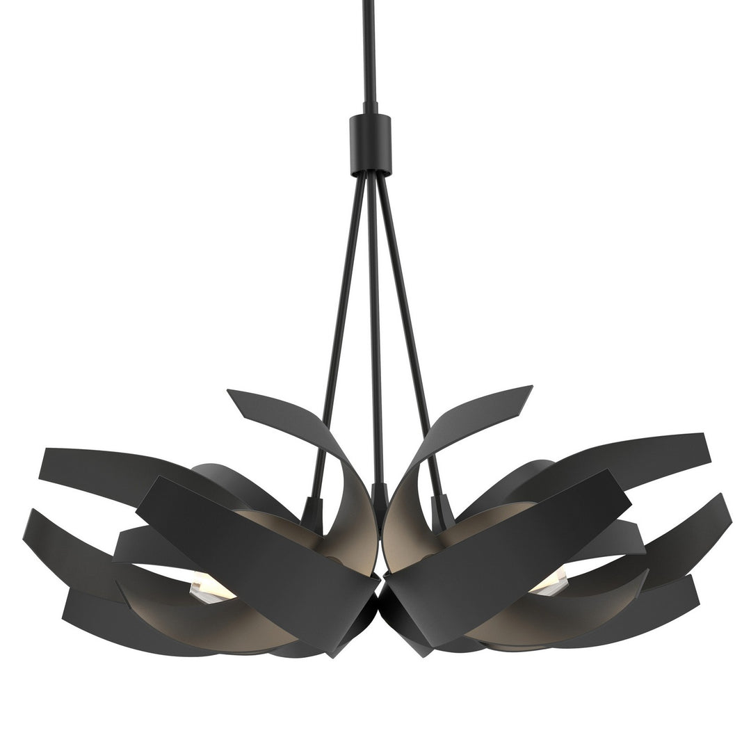 Hubbardton Forge Canada - 136501-SKT-MULT-10-YE0352 - Six Light Pendant - Corona - Black