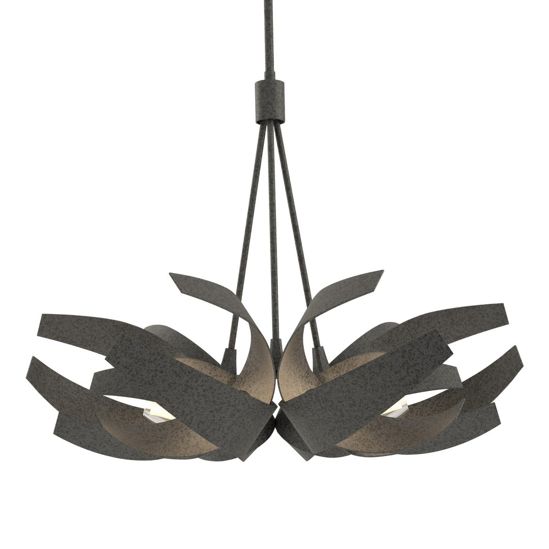 Hubbardton Forge Canada - 136501-SKT-MULT-20-YE0352 - Six Light Pendant - Corona - Natural Iron