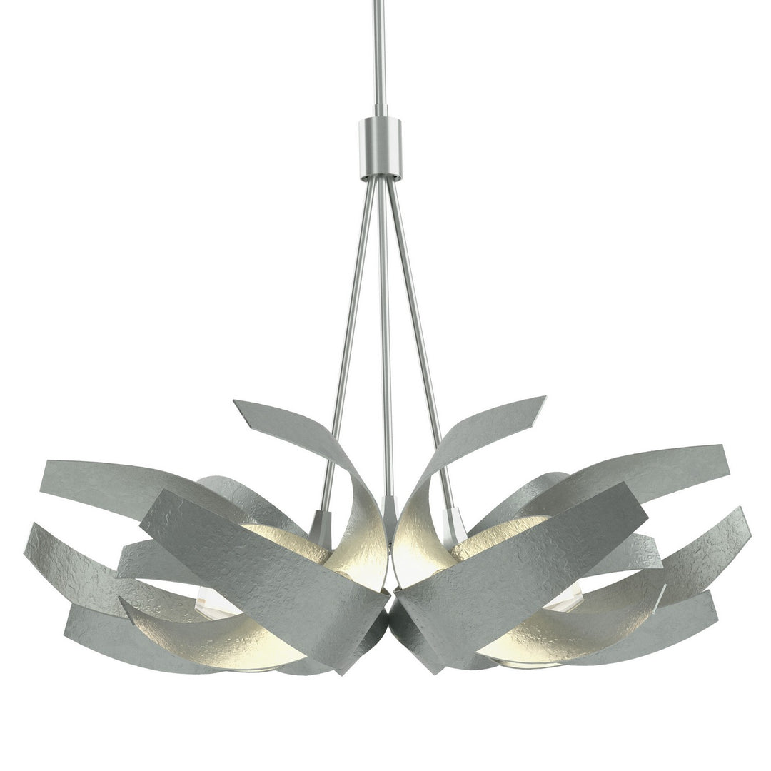 Hubbardton Forge Canada - 136501-SKT-MULT-82-YE0352 - Six Light Pendant - Corona - Vintage Platinum