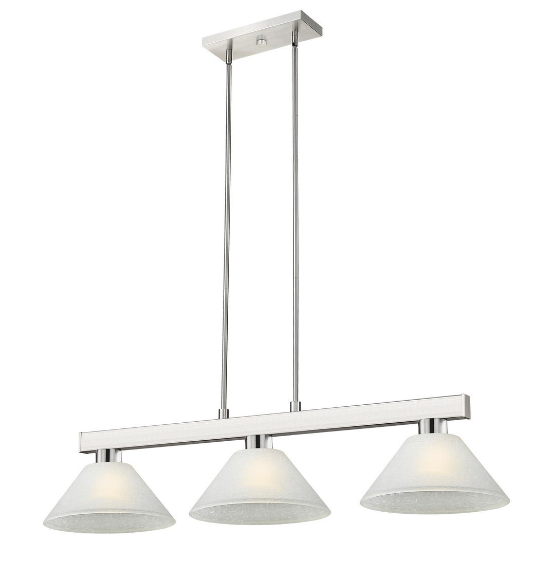 Z-Lite Canada - 152BN-AWL14 - Three Light Billiard - Cobalt - Brushed Nickel