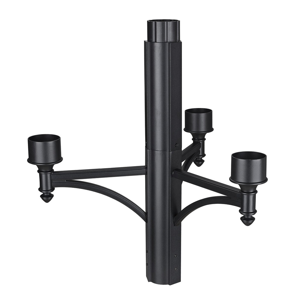 Outdoor Four Light Outdoor Posts - Hardware in Black - available from The Lighting Shoppe, trusted by Canadian homeowners