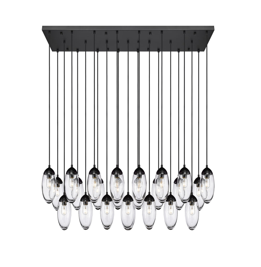 Arden 23 Light Linear Chandelier in Matte Black - available from The Lighting Shoppe, trusted by Canadian homeowners
