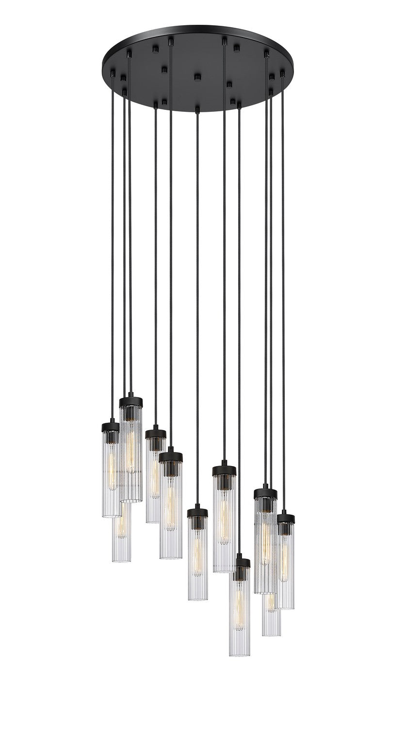 Beau 11 Light Chandelier in Matte Black - available from The Lighting Shoppe, trusted by Canadian homeowners
