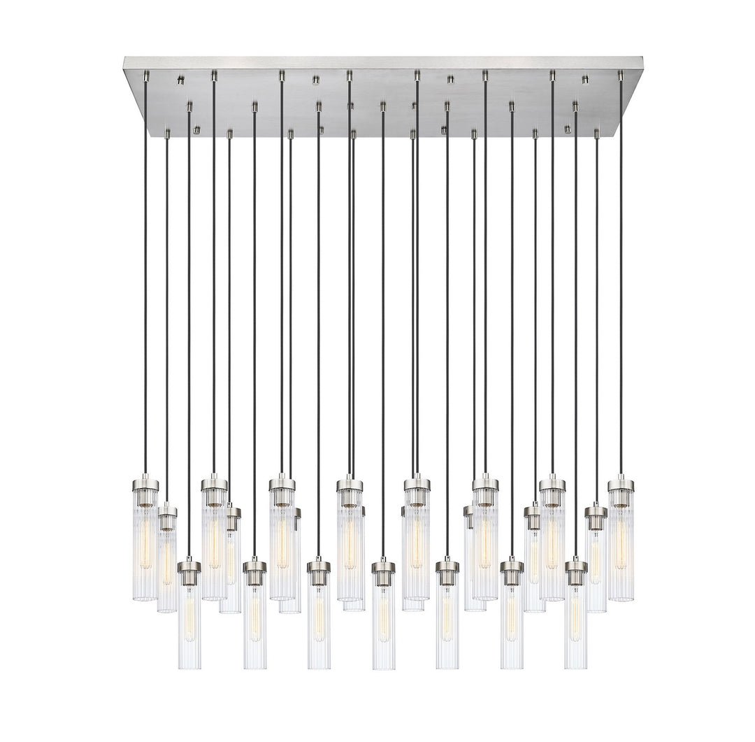 Beau 23 Light Linear Chandelier in Brushed Nickel - available from The Lighting Shoppe, trusted by Canadian homeowners