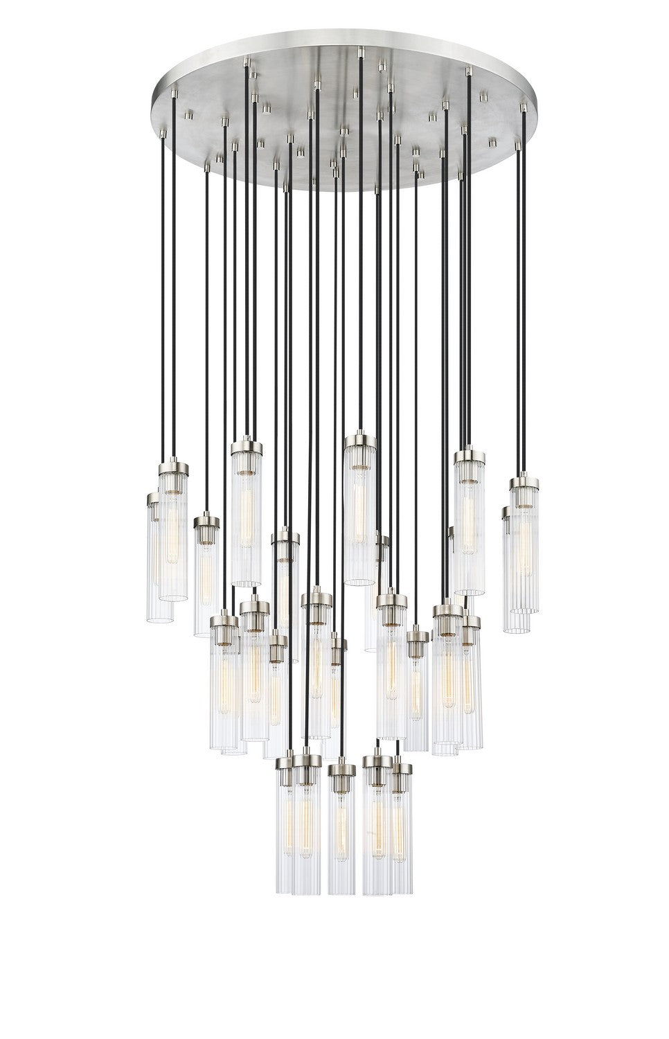 Beau 27 Light Chandelier in Brushed Nickel - available from The Lighting Shoppe, trusted by Canadian homeowners