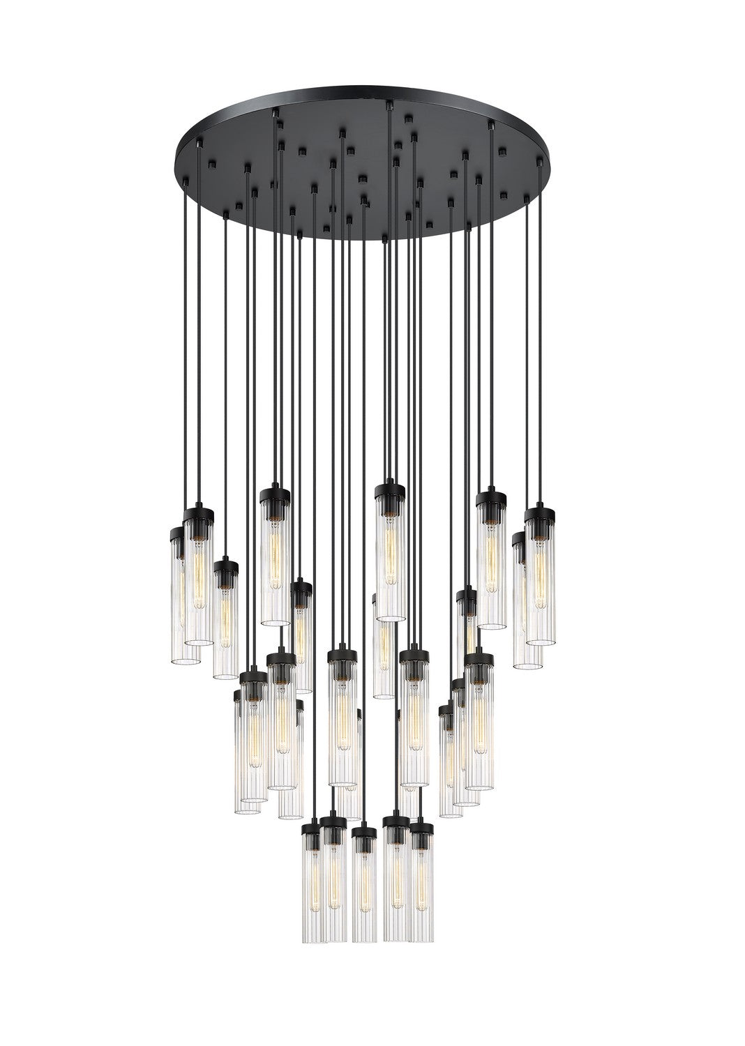 Beau 27 Light Chandelier in Matte Black - available from The Lighting Shoppe, trusted by Canadian homeowners