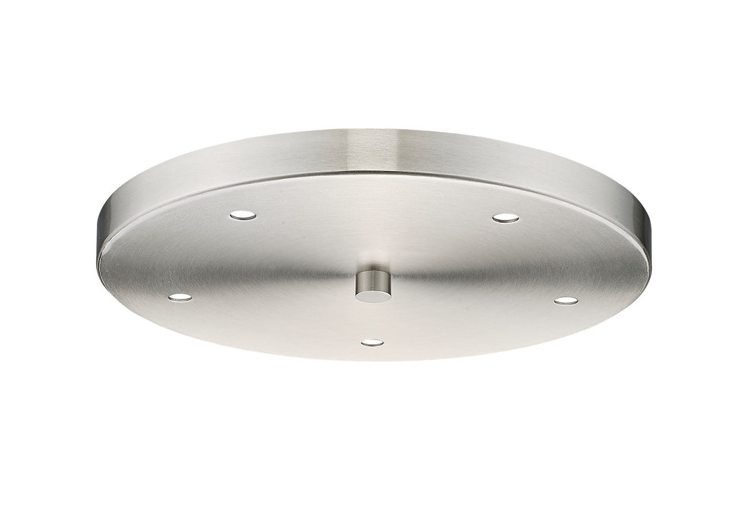 Multi Point Canopy Five Light Ceiling Plate in Brushed Nickel - available from The Lighting Shoppe, trusted by Canadian homeowners