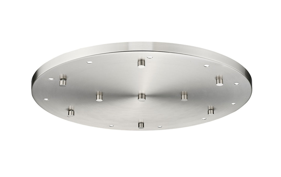 Multi Point Canopy 11 Light Ceiling Plate in Brushed Nickel - available from The Lighting Shoppe, trusted by Canadian homeowners