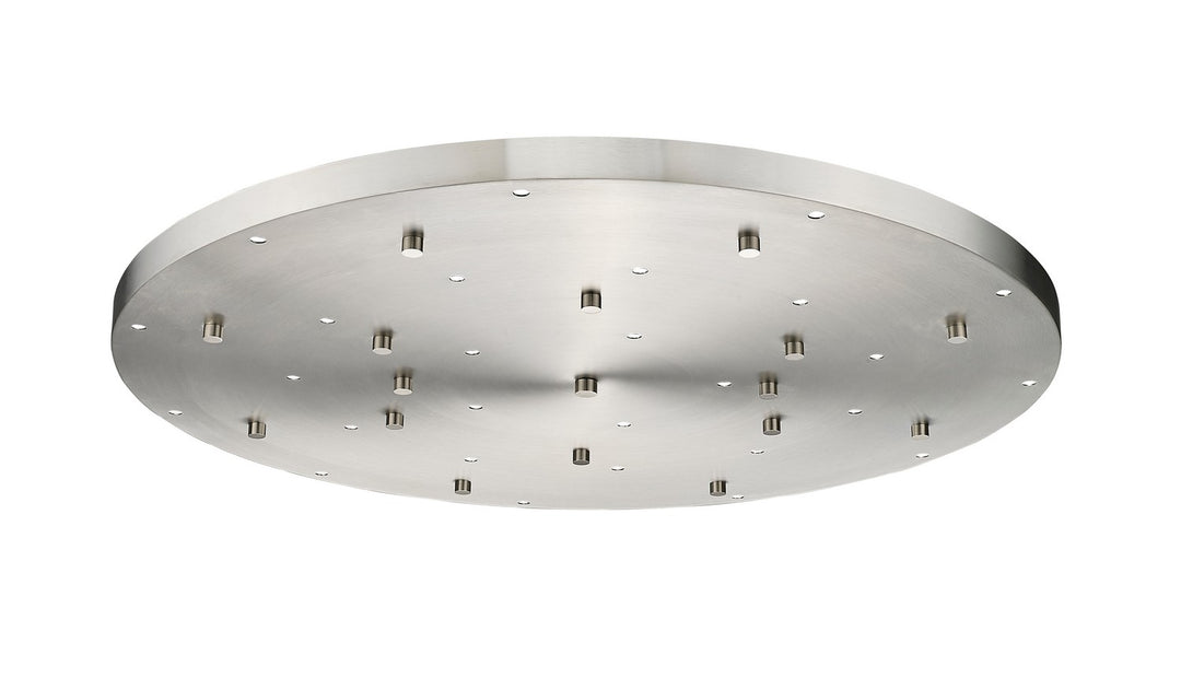 Multi Point Canopy 27 Light Ceiling Plate in Brushed Nickel - available from The Lighting Shoppe, trusted by Canadian homeowners