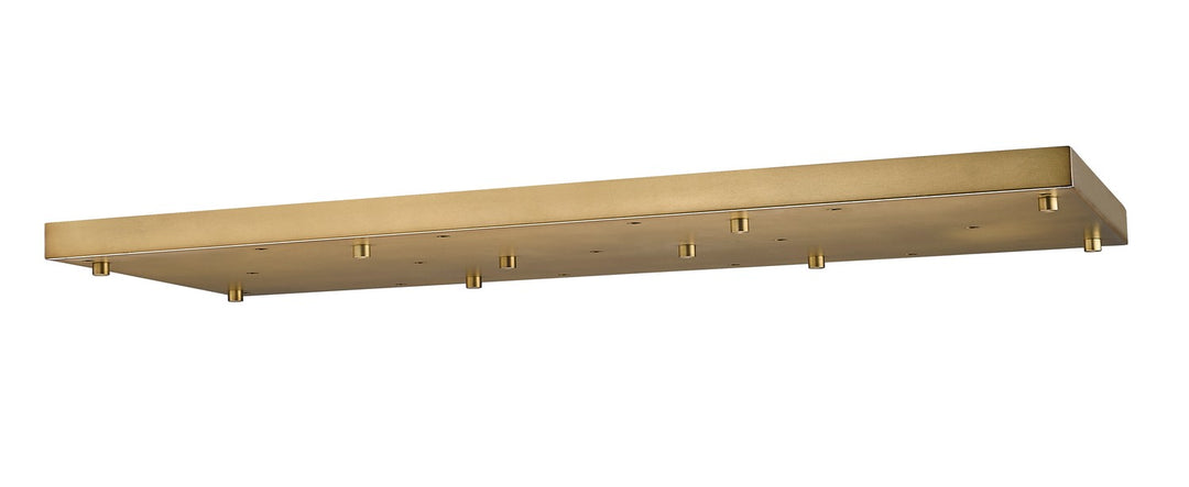 Multi Point Canopy 17 Light Ceiling Plate in Rubbed Brass - available from The Lighting Shoppe, trusted by Canadian homeowners