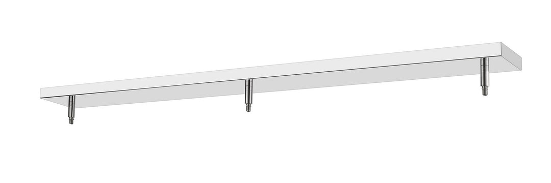 Multi Point Canopy Three Light Ceiling Plate in Chrome - available from The Lighting Shoppe, trusted by Canadian homeowners