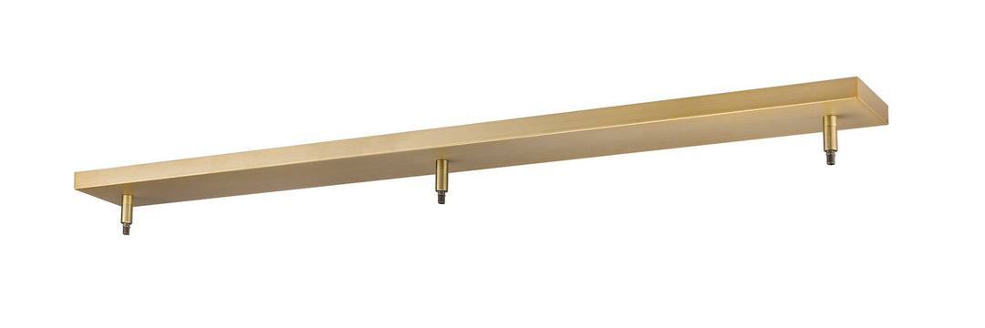 Multi Point Canopy Three Light Ceiling Plate in Heritage Brass - available from The Lighting Shoppe, trusted by Canadian homeowners