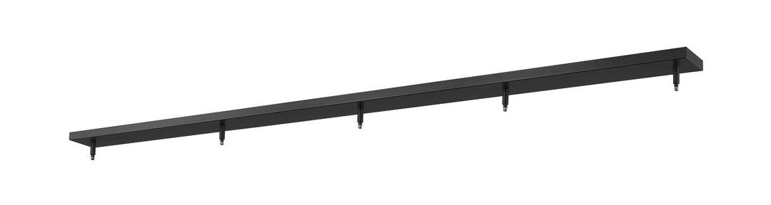 Multi Point Canopy Five Light Ceiling Plate in Matte Black - available from The Lighting Shoppe, trusted by Canadian homeowners