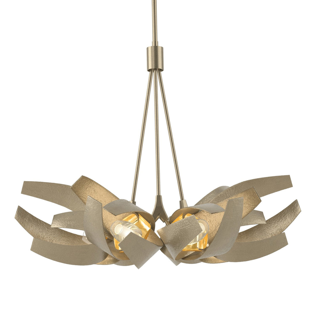 Hubbardton Forge Canada - 136502-SKT-MULT-84-BR-YE0352 - Six Light Pendant - Corona - Soft Gold