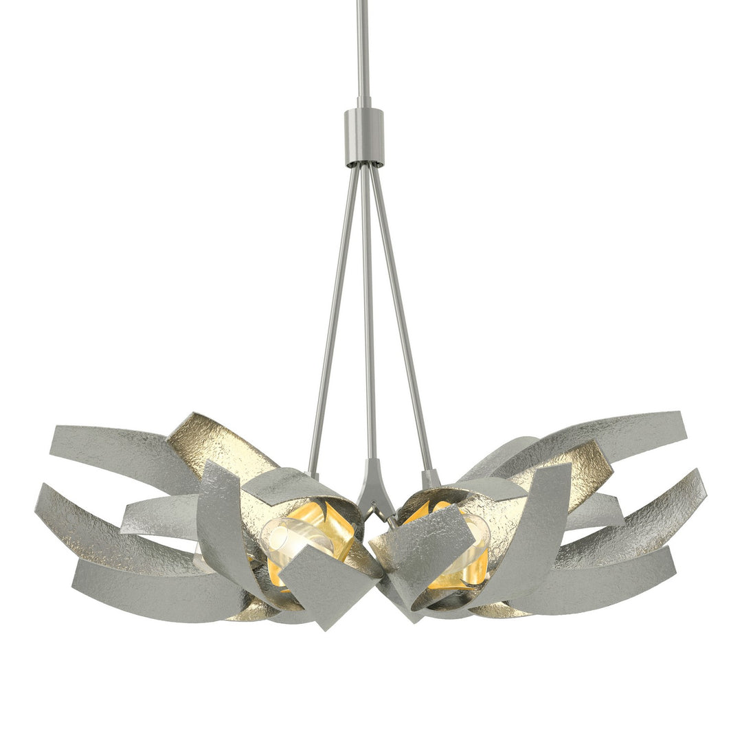 Hubbardton Forge Canada - 136502-SKT-MULT-85-BR-YE0352 - Six Light Pendant - Corona - Sterling