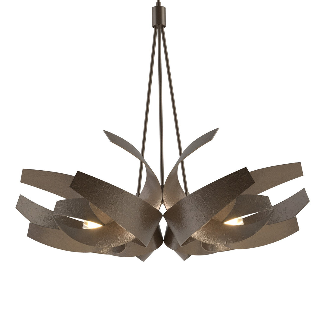 Hubbardton Forge Canada - 136505-SKT-MULT-05-YE0377 - Six Light Pendant - Corona - Bronze