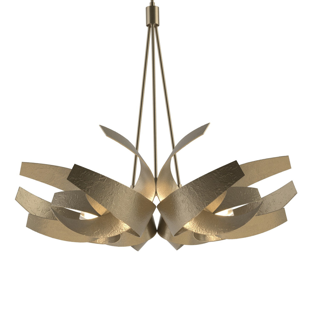 Hubbardton Forge Canada - 136505-SKT-MULT-84-YE0377 - Six Light Pendant - Corona - Soft Gold