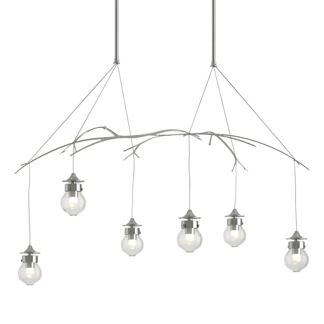 Hubbardton Forge Canada - 136560-SKT-SHRT-85-ZM0565 - Six Light Pendant - Kiwi - Sterling