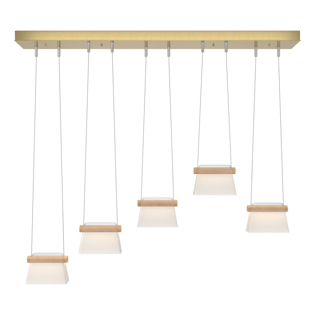 Hubbardton Forge Canada - 136570-LED-STND-86-WD-YE0560 - LED Pendant - Cowbell - Modern Brass