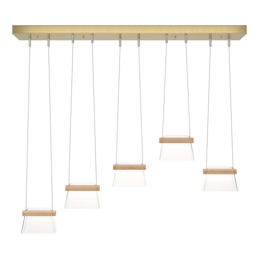 Hubbardton Forge Canada - 136570-LED-STND-86-WD-ZM0560 - LED Pendant - Cowbell - Modern Brass
