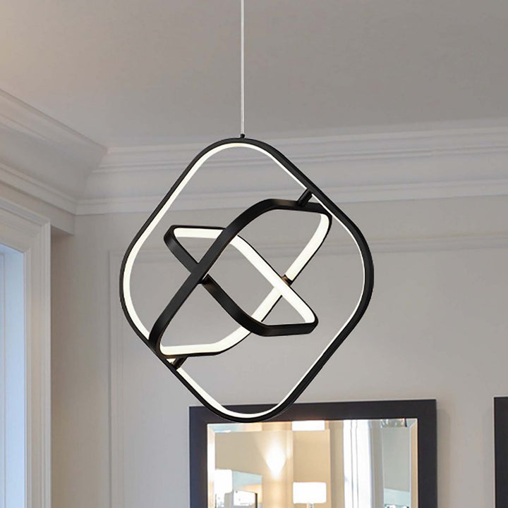 Artcraft Canada - AC6690BK - LED Pendant - Sienna - Semi Gloss Black