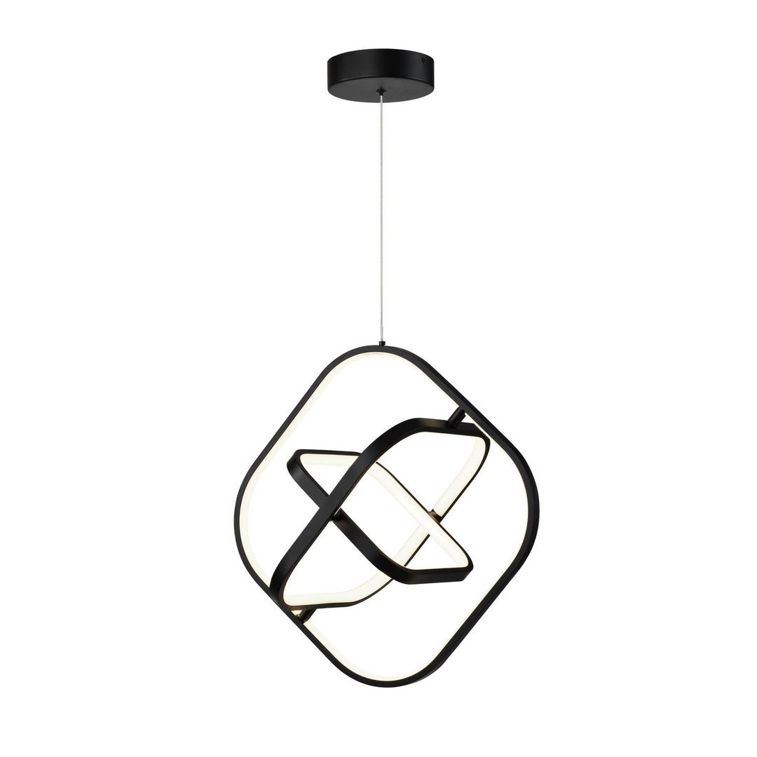 Artcraft Canada - AC6690BK - LED Pendant - Sienna - Semi Gloss Black