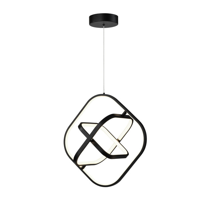 Artcraft Canada - AC6690BK - LED Pendant - Sienna - Semi Gloss Black