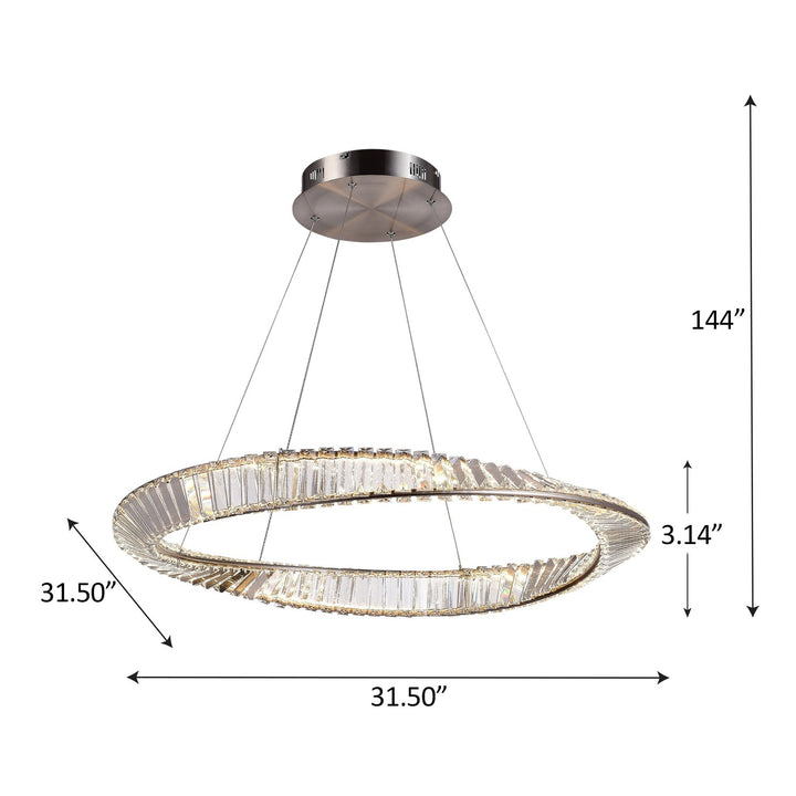 Artcraft Canada - AC6721SN - LED Pendant - Stella - Satin Nickel