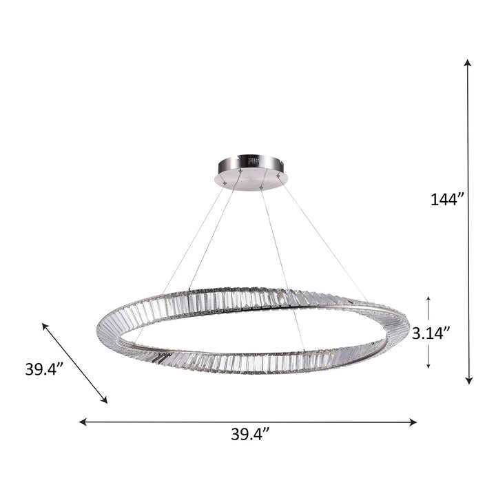 Artcraft Canada - AC6722SN - LED Pendant - Stella - Satin Nickel