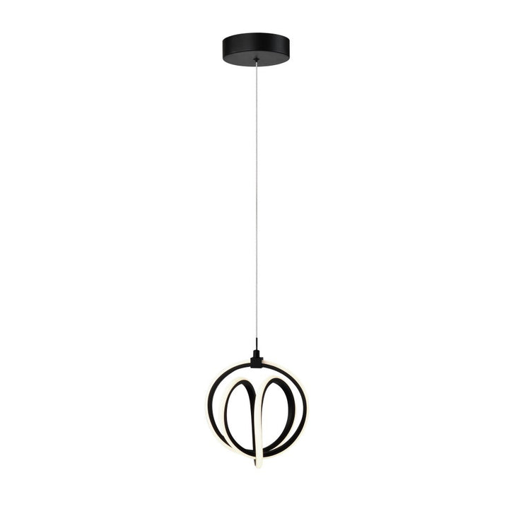 Artcraft Canada - AC6730BK - LED Pendant - Rose - Black