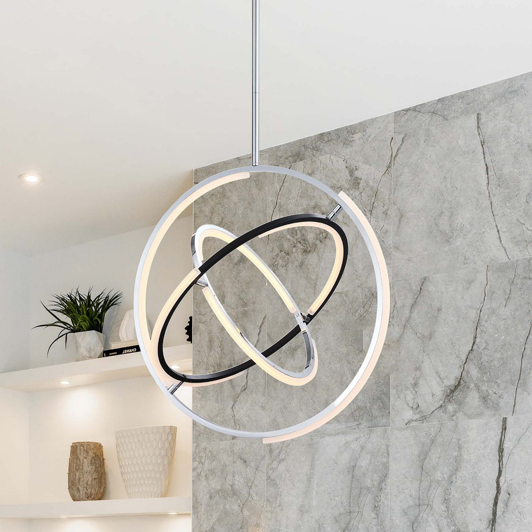 Artcraft Canada - AC6741PN - LED Pendant - Trilogy - Polished Nickel