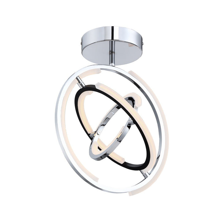 Artcraft Canada - AC6745PN - LED Semi Flush Mount - Trilogy - Polished Nickel