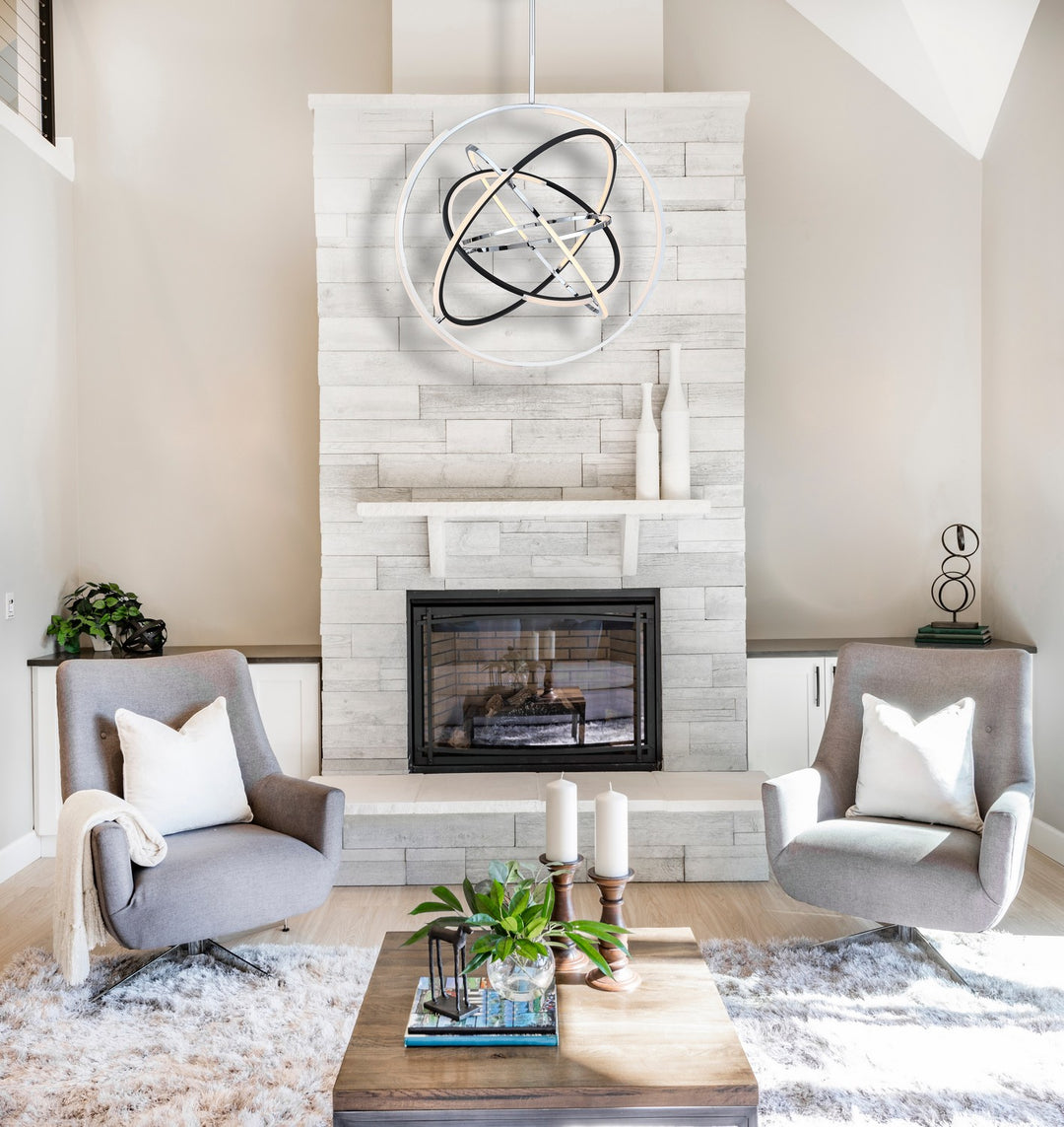 Artcraft Canada - AC6746PN - LED Pendant - Trilogy - Polished Nickel