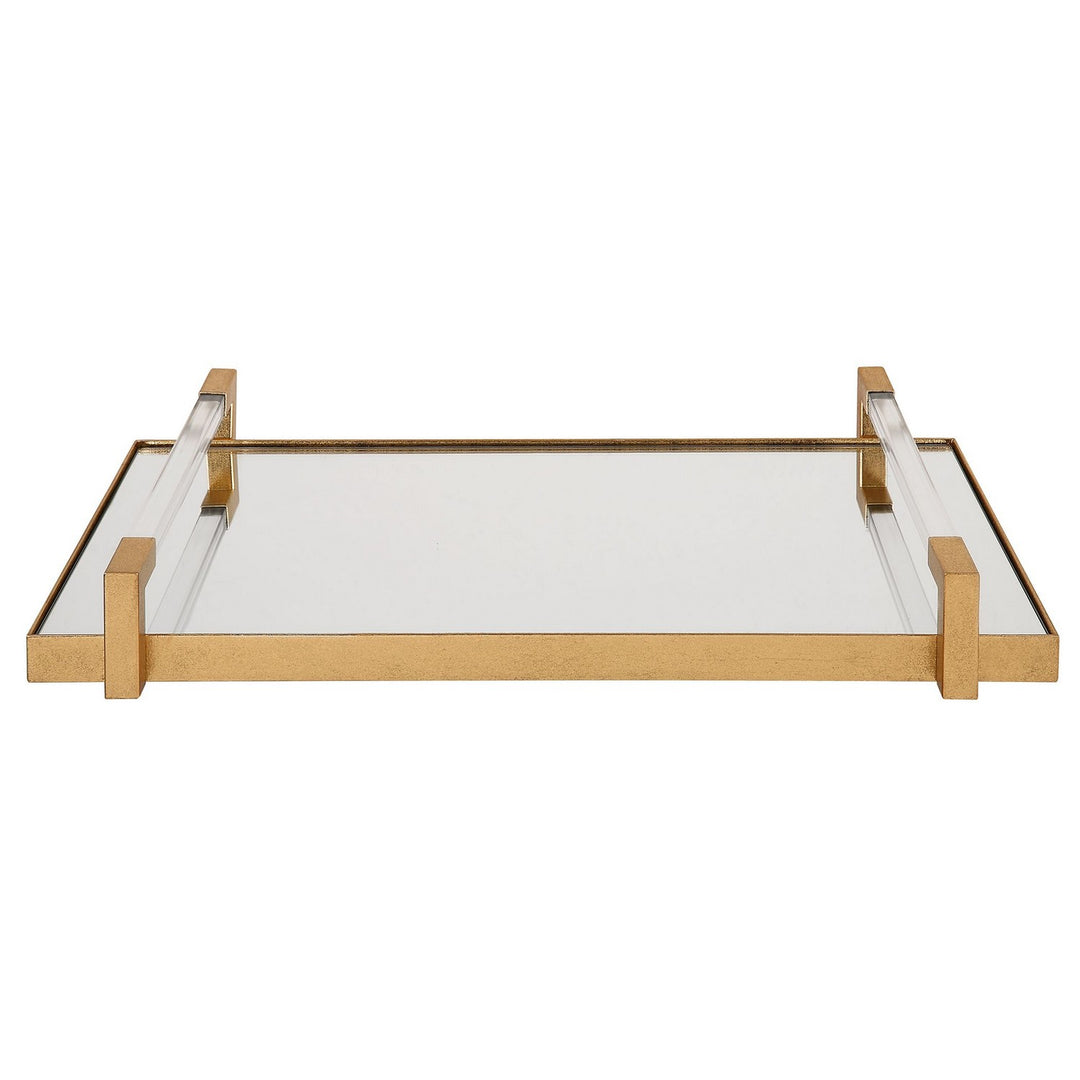 Deki Tray in Antiqued Gold Leaf - available from The Lighting Shoppe, trusted by Canadian homeowners