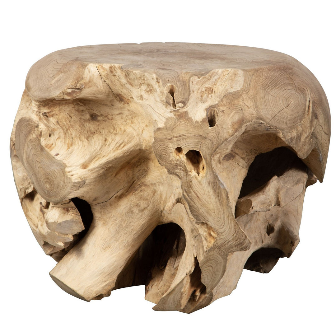 Sola Side Table in Natural Bleached Teak - available from The Lighting Shoppe, trusted by Canadian homeowners