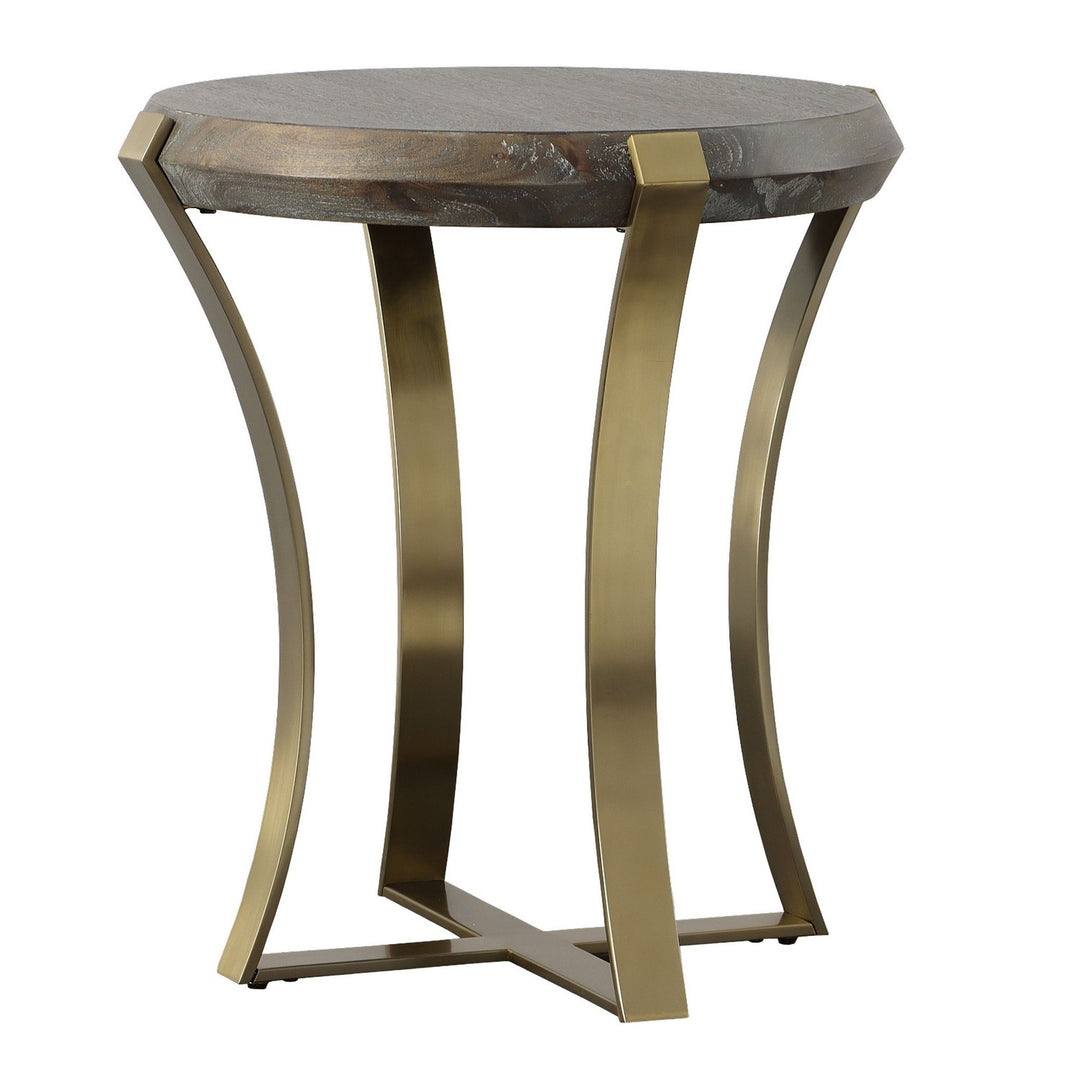 Unite Side Table in Brushed Brass - available from The Lighting Shoppe, trusted by Canadian homeowners