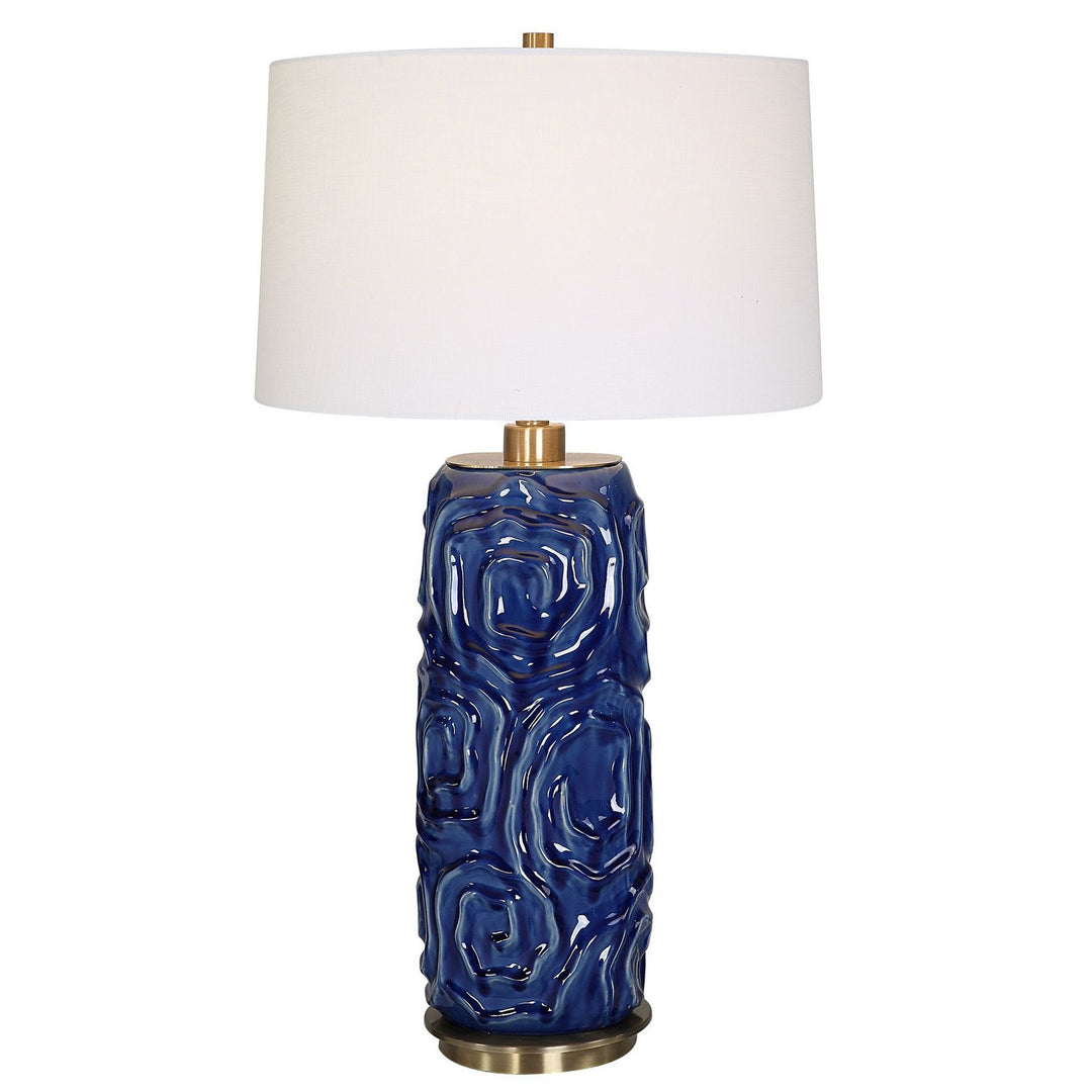 Zade One Light Table Lamp in Antiqued Brass - available from The Lighting Shoppe, trusted by Canadian homeowners