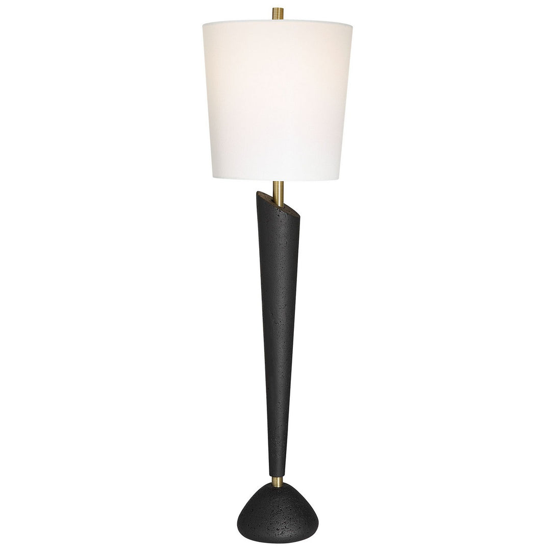 Cypher One Light Buffet Lamp in Antiqued Brass - available from The Lighting Shoppe, trusted by Canadian homeowners