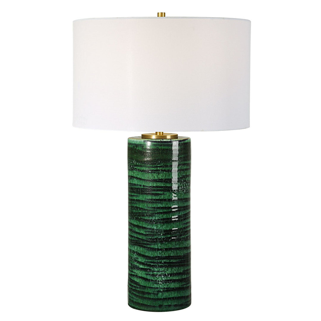 Galeno One Light Table Lamp in Antiqued Brass - available from The Lighting Shoppe, trusted by Canadian homeowners