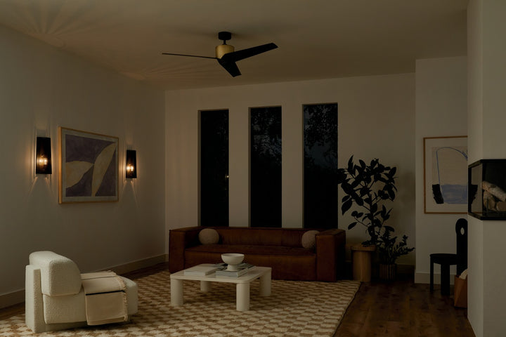 Kichler Canada - 330130NBR - 56"Ceiling Fan - Almere - Natural Brass