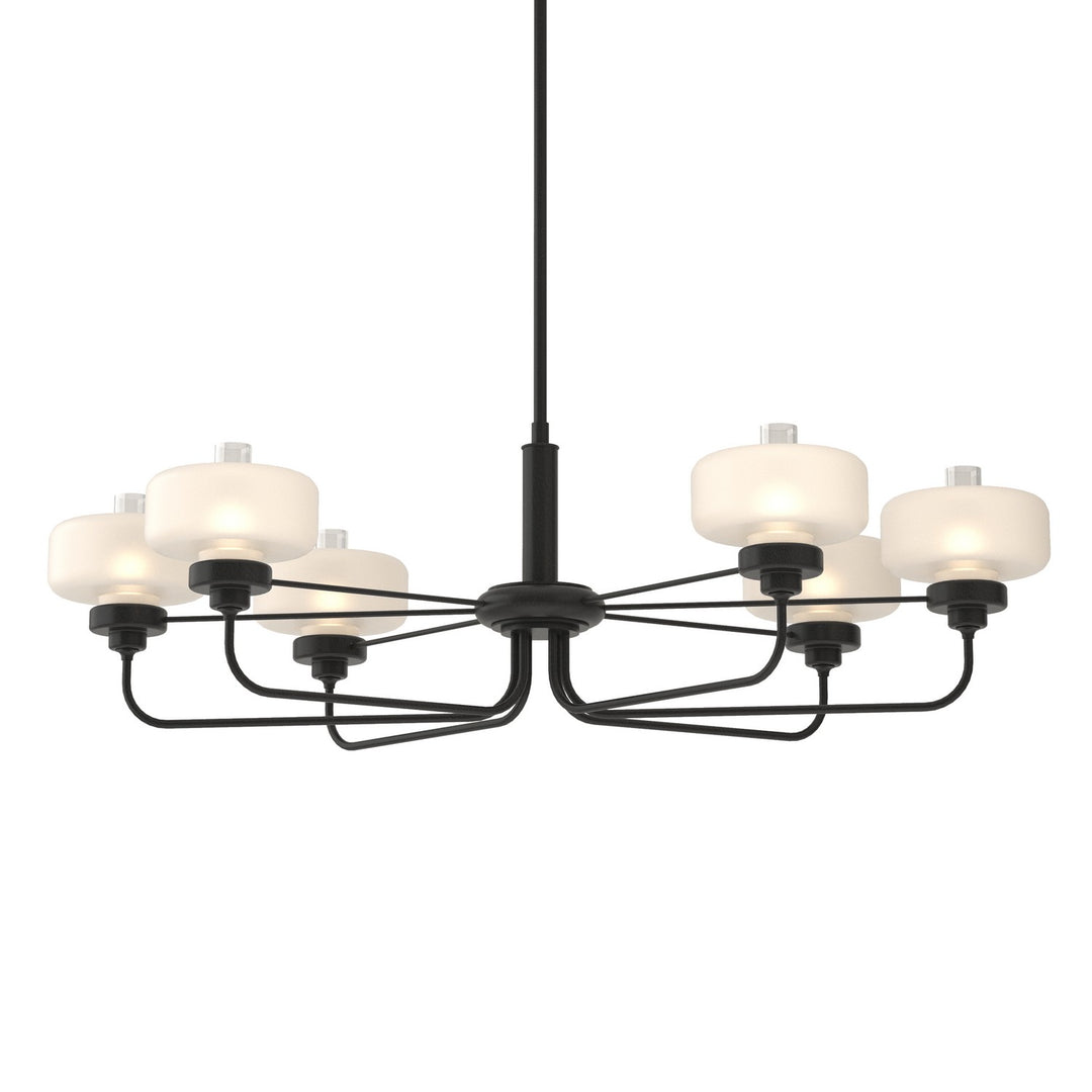 Hubbardton Forge Canada - 137840-SKT-MULT-10-WC0593 - Six Light Pendant - Nola - Black