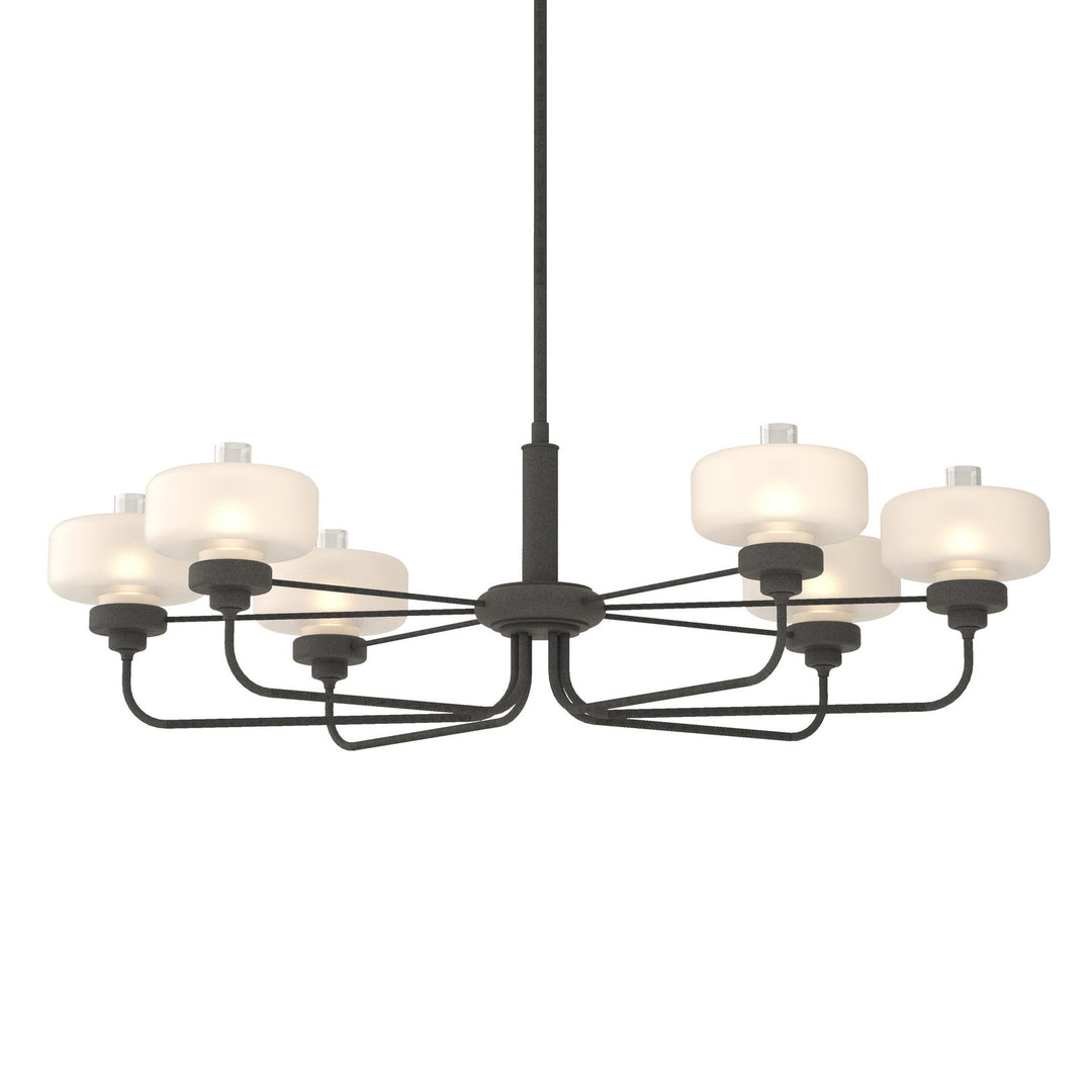 Hubbardton Forge Canada - 137840-SKT-MULT-20-WC0593 - Six Light Pendant - Nola - Natural Iron
