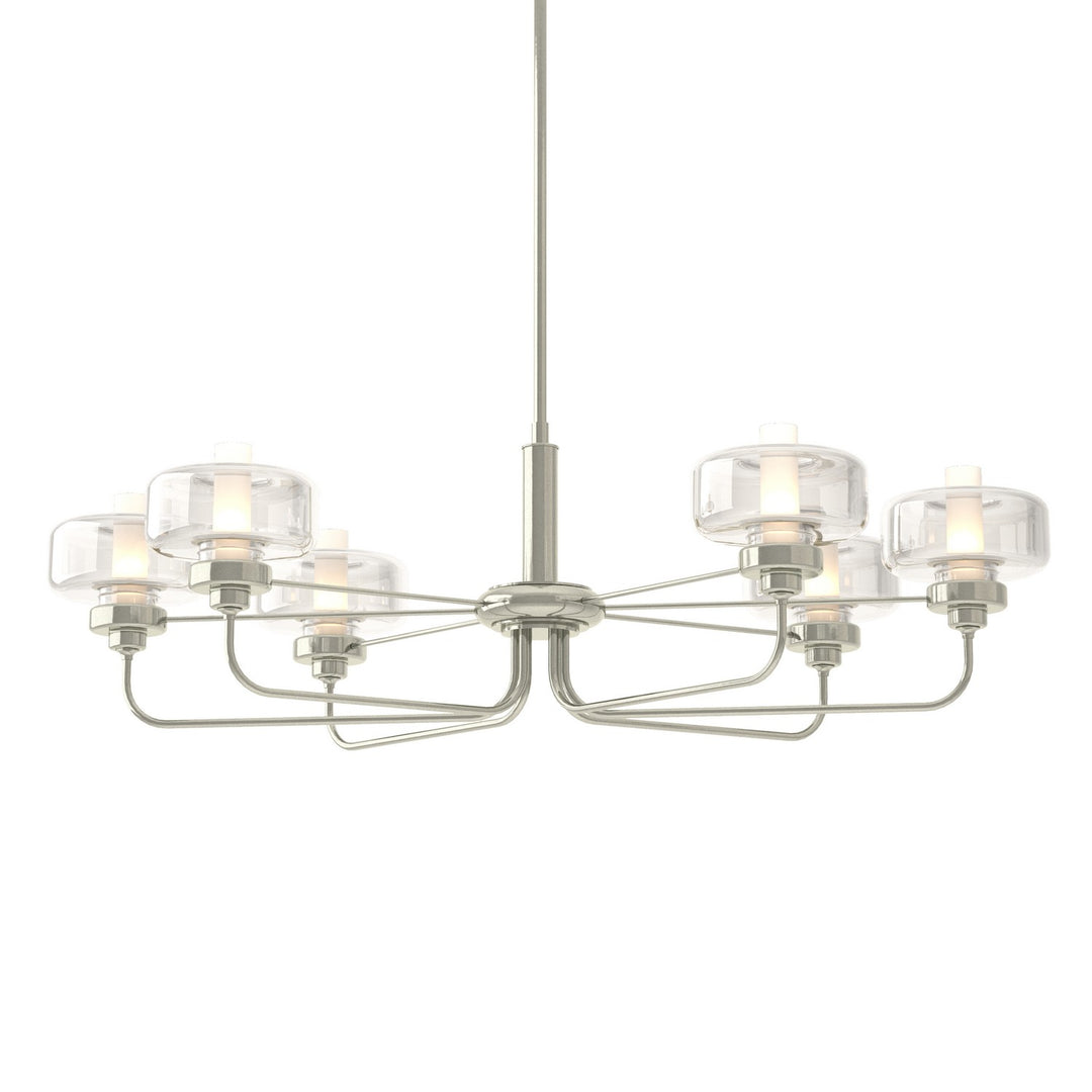 Hubbardton Forge Canada - 137840-SKT-MULT-85-YE0592 - Six Light Pendant - Nola - Sterling