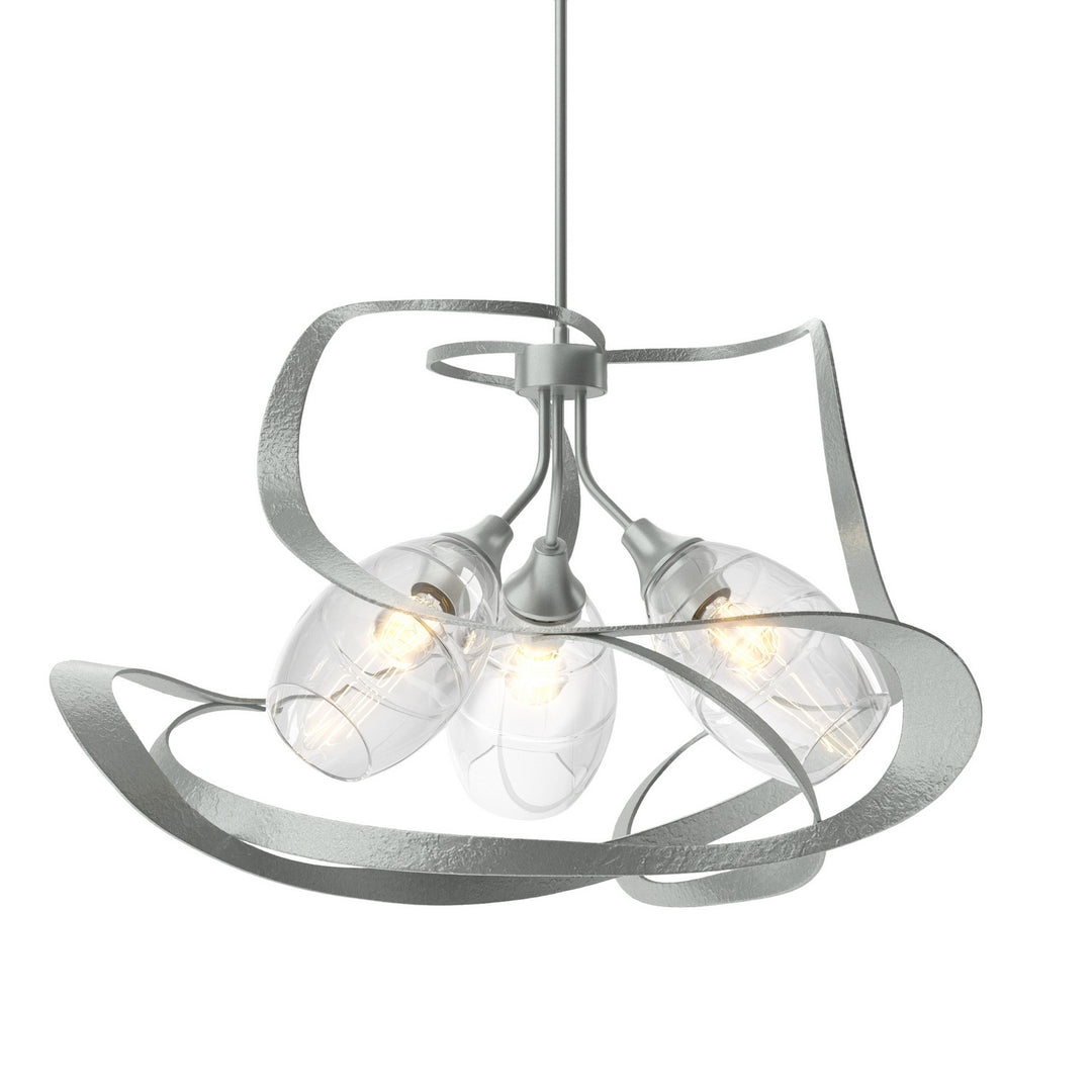 Hubbardton Forge Canada - 137855-SKT-MULT-82-ZM0621 - Three Light Pendant - Nest - Vintage Platinum