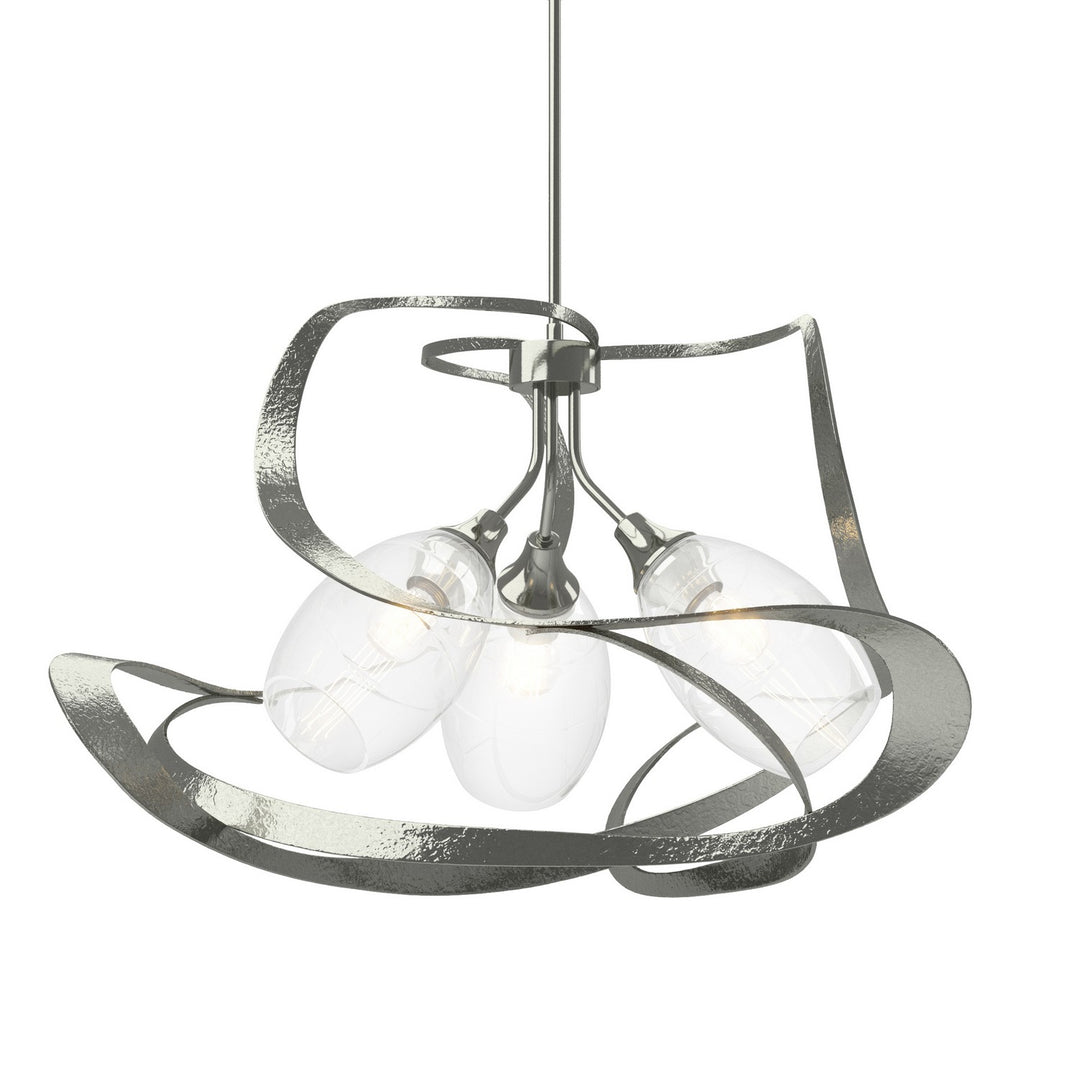 Hubbardton Forge Canada - 137855-SKT-MULT-85-ZM0621 - Three Light Pendant - Nest - Sterling